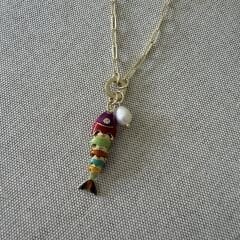 Nella Balık Kolye Renkli Tombul