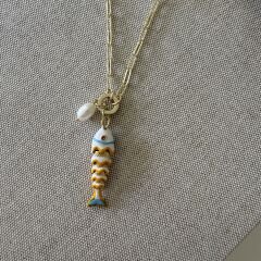 Nella Balık Kolye Beyaz