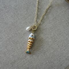 Nella Balık Kolye Beyaz