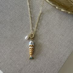 Nella Balık Kolye Beyaz