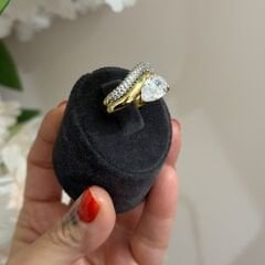 Markiz Çift Sıra Bellisima Yüzük