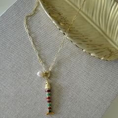 Nella Balık Kolye Çok Renkli