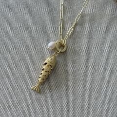 Nella Balık Kolye Gold