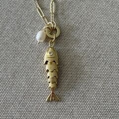 Nella Balık Kolye Gold