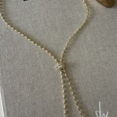 Şeffaf Taşlı Y Kolye