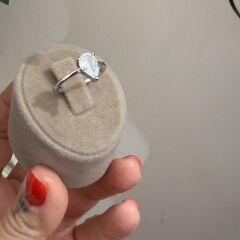 Markiz Gümüş Rengi Arya Yüzük