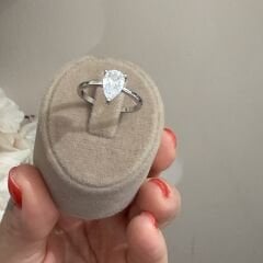 Markiz Gümüş Rengi Arya Yüzük