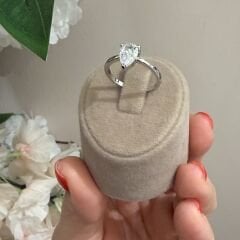 Markiz Gümüş Rengi Arya Yüzük