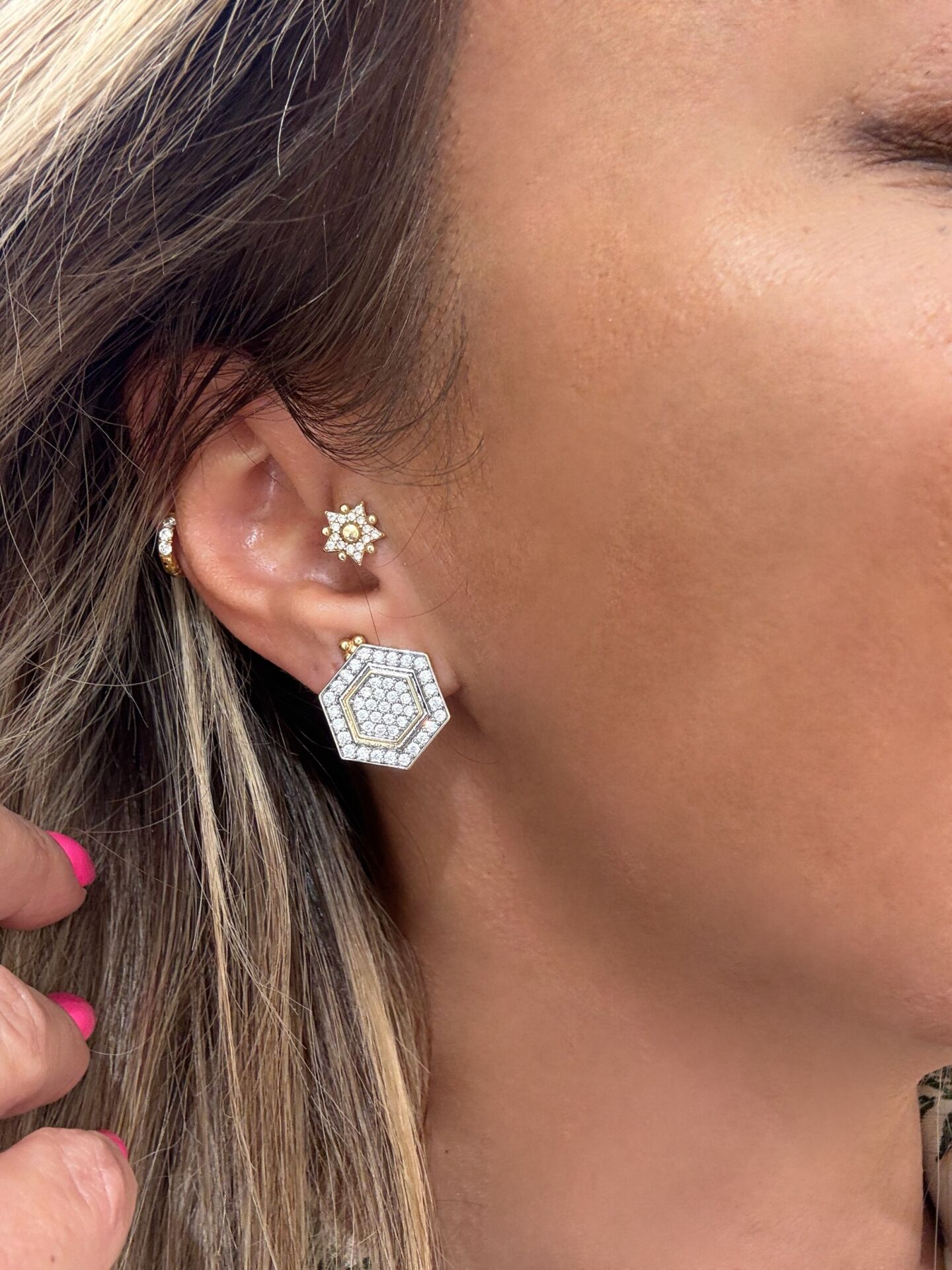 Lianas Serisi Dörtgen Küpe