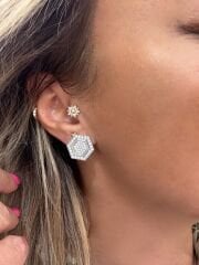 Lianas Serisi Dörtgen Küpe