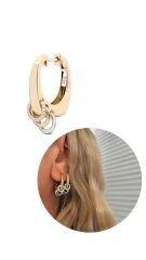 Rachel Halkalı Küpe