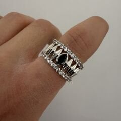 Maritza Gümüş Renk Yüzük