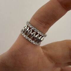 Maritza Gümüş Renk Yüzük