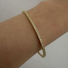 Stacey Gold Renk Taşlı Kelepçe