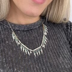 Larinn Yeşil Taşlı Kolye