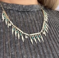 Larinn Yeşil Taşlı Kolye