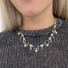 Vivien Çok Renkli Kolye