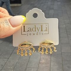 Star Gold Sallantılı Küpe