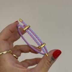 Lilis pembe mavi bileklik
