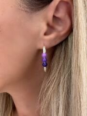 Purple Küpe