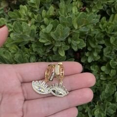 Bianca taşlı küpe