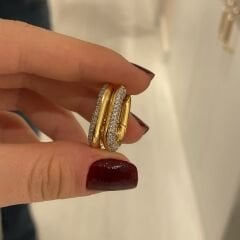 Caroline taşlı küpe