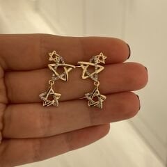 Valerie taşlı küpe