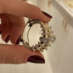 Camille taşlı küpe