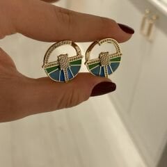 Matilda taşlı küpe