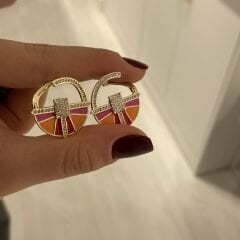 Claudia taşlı küpe