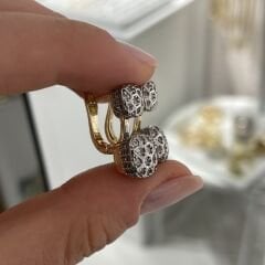 Lauren taşlı küpe