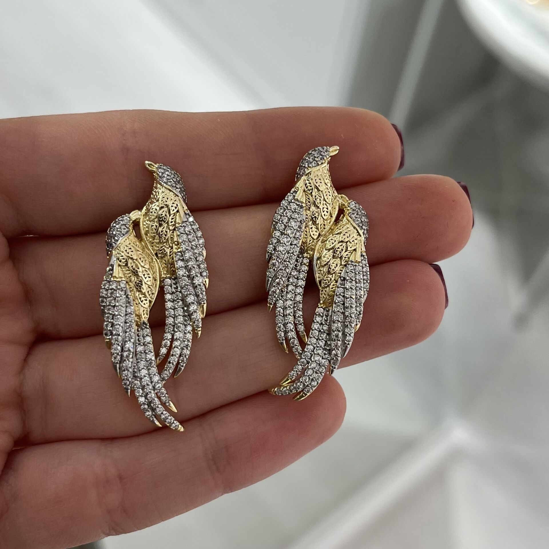 Vivienne taşlı küpe